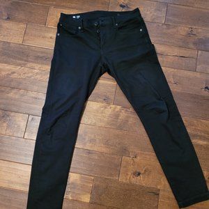 G-Star Raw Men's Black Jeans 3301 Slim Fit 32W 34L